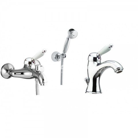 Комплект смесителей для ванной с душевым гарнитуром Fiore Imperial хром IMPERIALSET2X1