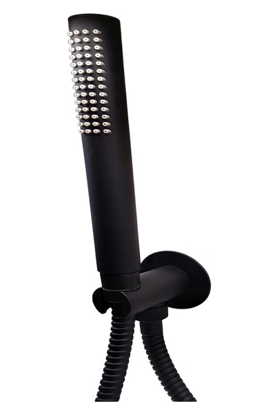 Ручной душ Fiore с держателем и шлангом чёрный матовый 30NN8786