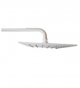 Верхній душ Fiore 20х20 см з власником білий матовий 30BB8650