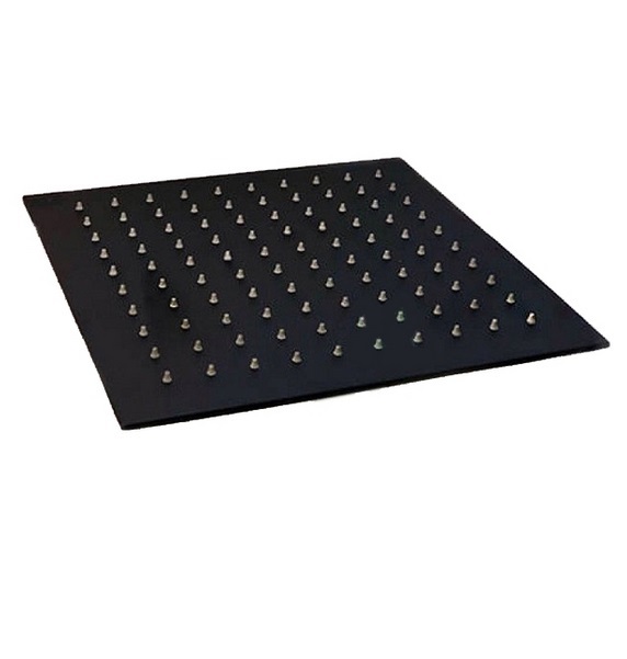 Лейка для верхнего душа Fiore 30х30 см тонкая квадратная чёрный матовый 30NN8651