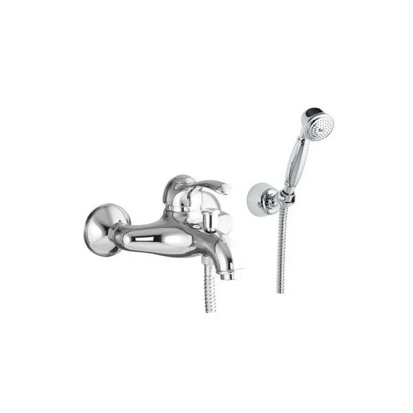 Смеситель для ванной Fiore Jafar однорычажный с ручным душем хром 47CR5103