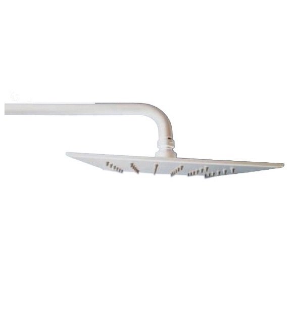 Верхній душ Fiore 20х20 см з власником білий матовий 30BB8650