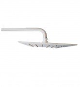 Верхний душ Fiore 20х20 см с держателем белый матовый 30BB8650