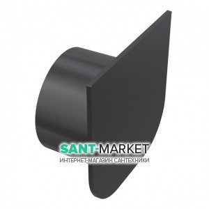 Заглушка торцева з можливістю підключення припливу води DN75 для дренажного каналу AVZ-P004