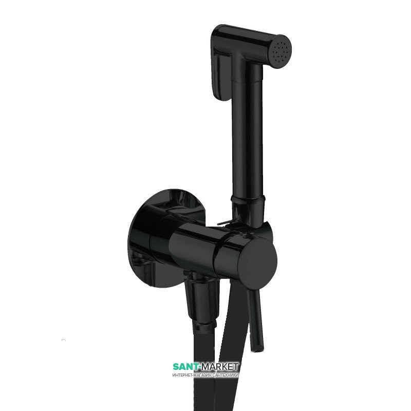 Гигиенический душ со смесителем Fiore чёрный матовый 30NN8590