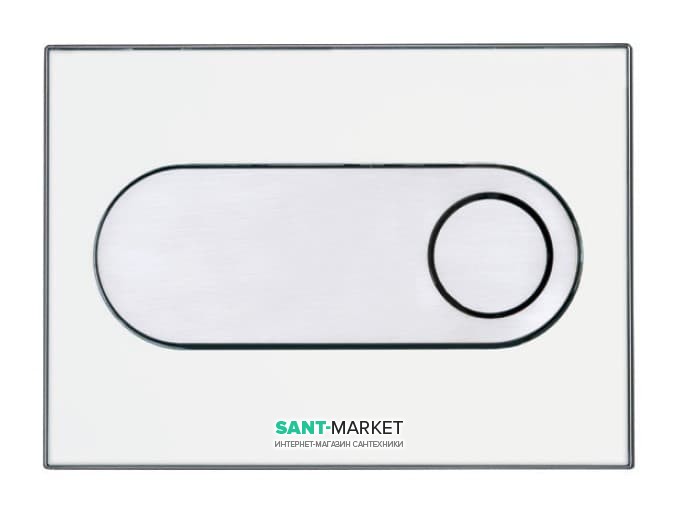 Кнопка смыва для унитаза Pestan Onyx двойной смыв белый 40006363