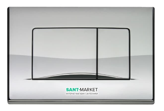 Кнопка смыва для унитаза Pestan Active двойной смыв хром глянцевый 40006361