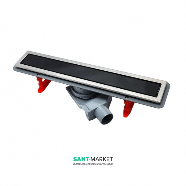 Водосточный желоб Pestan Confluo Premium Black Glass Line 550 чёрное стекло 13000292