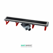 Водосточный желоб Pestan Confluo Premium Black Glass Line 650 чёрное стекло 13000293