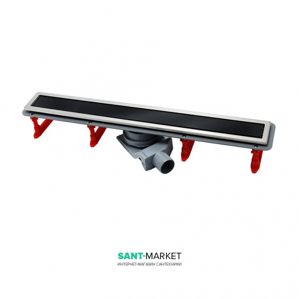 Ринва Pestan Confluo Premium Black Glass Line 850 чорне скло 13000295