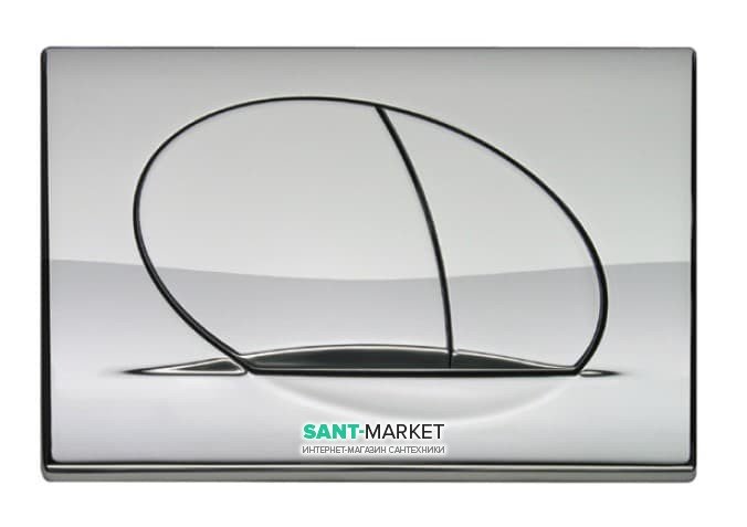 Кнопка змиву для унітазу Pestan Play подвійний змив хром глянсовий 40006358