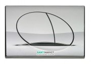 Кнопка смыва для унитаза Pestan Play двойной смыв хром глянцевый 40006358