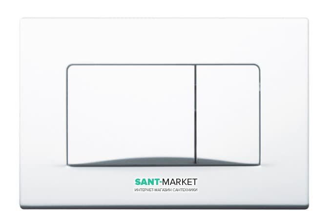 Кнопка змиву для унітазу Pestan Active подвійний змив пластик білий 40006360