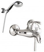 Смеситель для ванной Fiore Jafar однорычажный с ручным душем хром 47CR5100