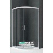 Душевая кабина Novellini Kali R профиль серебро прозрачное стекло KALIR80-1B