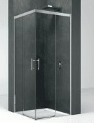 Двері душова Novellini Kali A-H для кутового входу профіль срібло прозоре скло KALIAH96L-1B