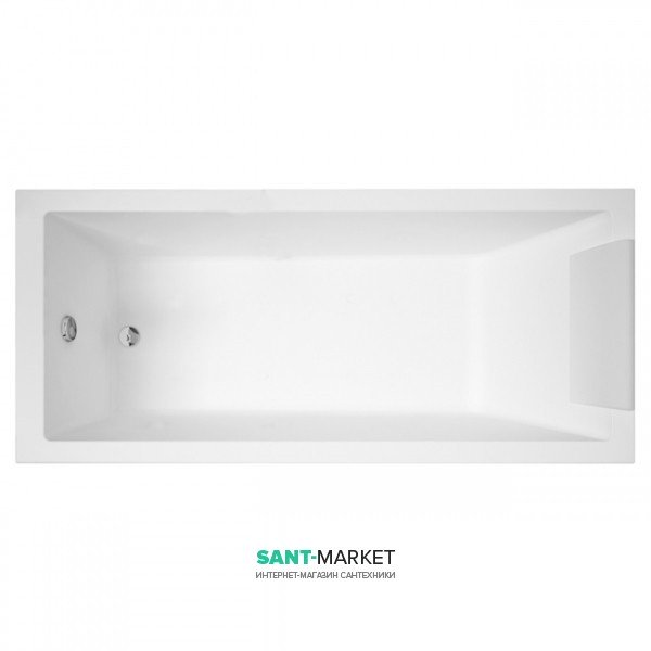 Ванна акрилова Novellini Calos 180x80 см прямокутна білий CA1118080A