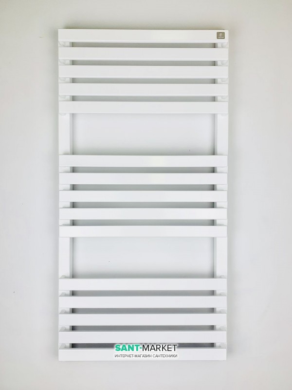 Електричний полотенцесушитель Terma Quadrus Slim 45х87 см білий матовий WLQUS087045 / 9016 / ONE