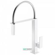 Змішувач для кухні одноважільний Tres Cuadro Color врізний білий матовый 006487BM