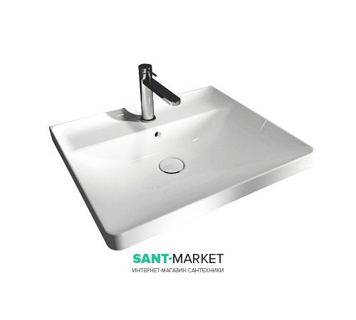 Раковина для ванної Hatria Canalgrande підвісна / накладна 60х50 см білий Y1EJ01