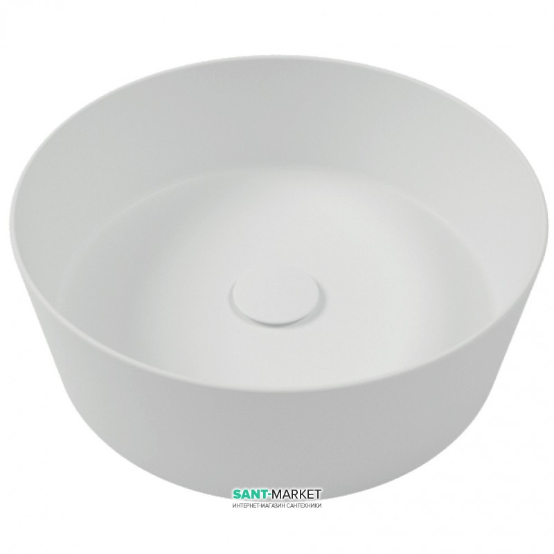 Раковина для ванної Hatria Happy Hour 7:00 накладна Ø44 см білий Y1VG01