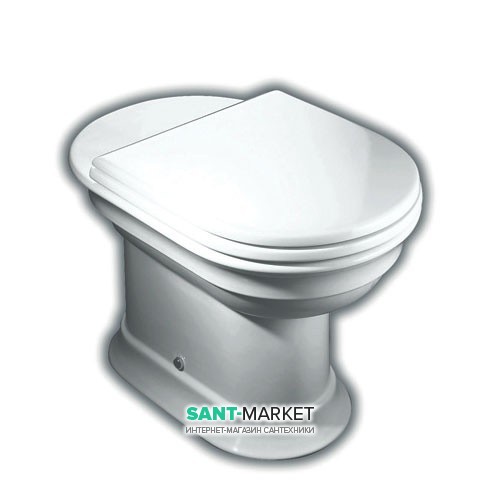 Унитаз напольный Hatria Dolcevita с сидением с крышкой Soft Close белый YXXN01+ YXXR