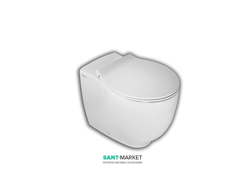 Унитаз напольный Hatria Le Fiabe с сидением с крышкой Soft Close белый Y1E701 + YXWW