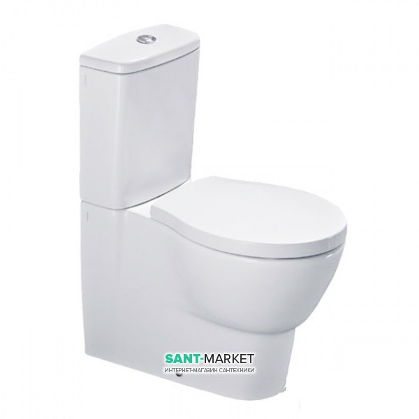 Унитаз напольный Hatria Nido с бачком и сидением Soft Close белый Y0TQ + Y0X6 + YXWW