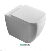 Унітаз підвісний Hatria Bianco з сидінням з кришкою Soft Close білий Y1X401 + Y1VB01