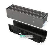 Щілинний дренажний канал AlcaPlast 100 мм із симетричною надставкою з нержавіючої сталі С250 AVZ101S-R323R