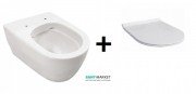 Унітаз підвісний Hatria Fusion Rimless з сидінням з кришкою Soft Close Y1CC + Y1X001