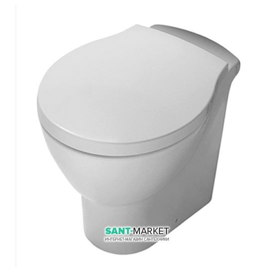 Унитаз напольный Hatria Nido с сидением с крышкой Soft Close белый YXBW + YXWW