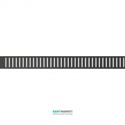 Решітка для водовідвідного жолоба AlcaPlast Pure 650 мм чорний матовий PURE-650BLACK