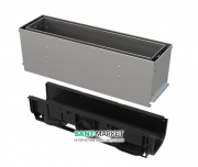 Щілинний дренажний канал AlcaPlast 160 мм з асиметричною надставкою з нержавіючої сталі С250 AVZ101S-R322R