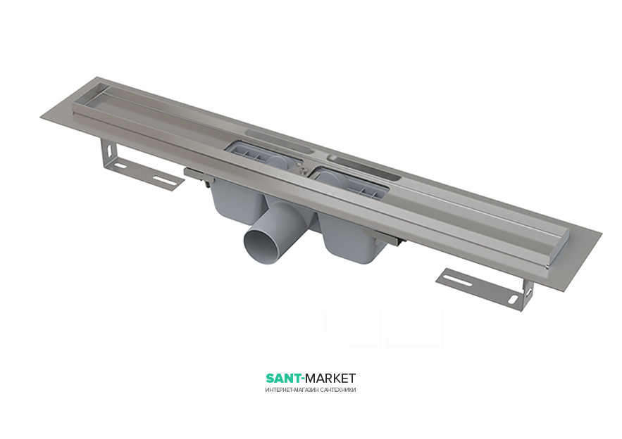 Ринва AlcaPlast APZ1 1450 мм нержавіюча сталь APZ1-1450