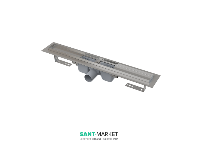 Ринва AlcaPlast APZ1 550 мм нержавіюча сталь APZ1-550 Smart