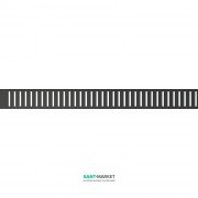 Решетка для водоотводящего желоба AlcaPlast Pure 650 мм чёрный матовый PURE-650BLACK