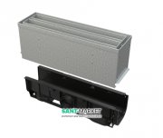 Щілинний дренажний канал AlcaPlast 160 мм із симетричною надставкою з оцинкованої сталі С250 AVZ101S-R124R