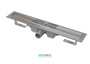 Водосточный желоб AlcaPlast APZ1 1450 мм нержавеющая сталь APZ1-1450