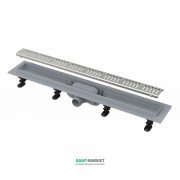 Водосточный желоб AlcaPlast APZ10 550 мм Simple нержавеющая сталь APZ10-550M