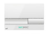 Кнопка управления AlcaPlast для скрытых систем инсталляции белый глянец M1730