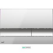 Кнопка управления AlcaPlast для скрытых систем инсталляции хром глянцевый M1721