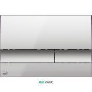 Кнопка управления AlcaPlast для скрытых систем инсталляции хром матовый M1722