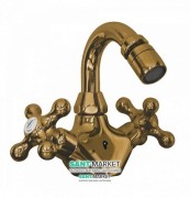 Смеситель для биде двухвентильный Tres Clasic-Tres врезной хром 137120