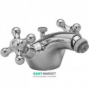 Смеситель для биде Tres Clasic-Tres врезной двухвентильный хром 137120