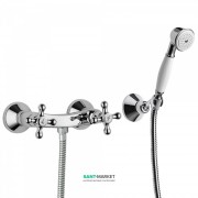 Смеситель для душа Tres Clasic-Tres двухвентильный настенный с ручным душем хром 132768