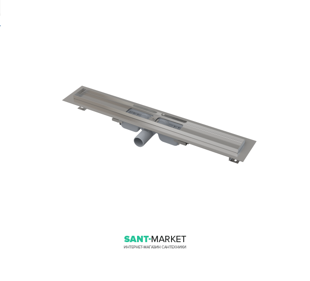 Ринва AlcaPlast APZ101 650 мм нержавіюча сталь APZ101-650