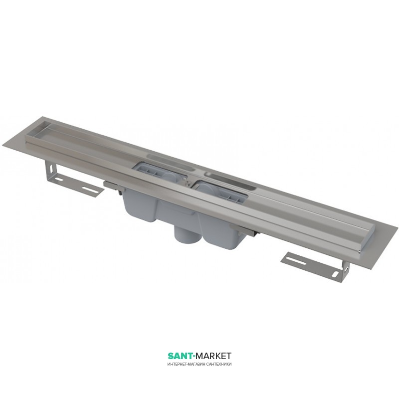 Водосточный желоб AlcaPlast APZ1001 550 мм Smart нержавеющая сталь APZ1001-550