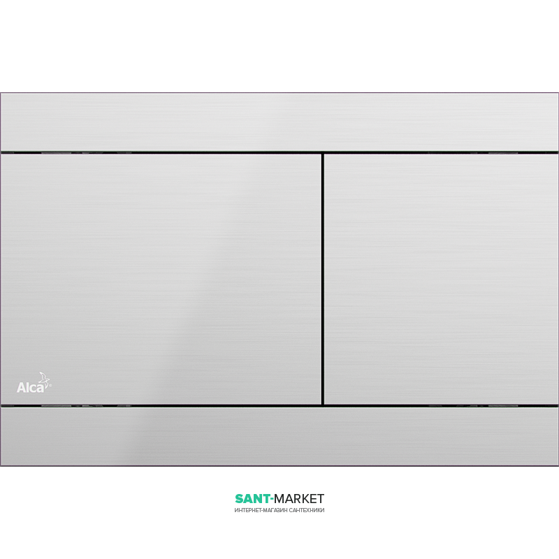 Кнопка управління AlcaPlast Flat Fun Inox для прихованих систем інсталяцій FUN-INOX