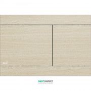 Кнопка управления AlcaPlast Flat Fun Oak White для скрытых систем инсталляций FUN-OAK WHITE